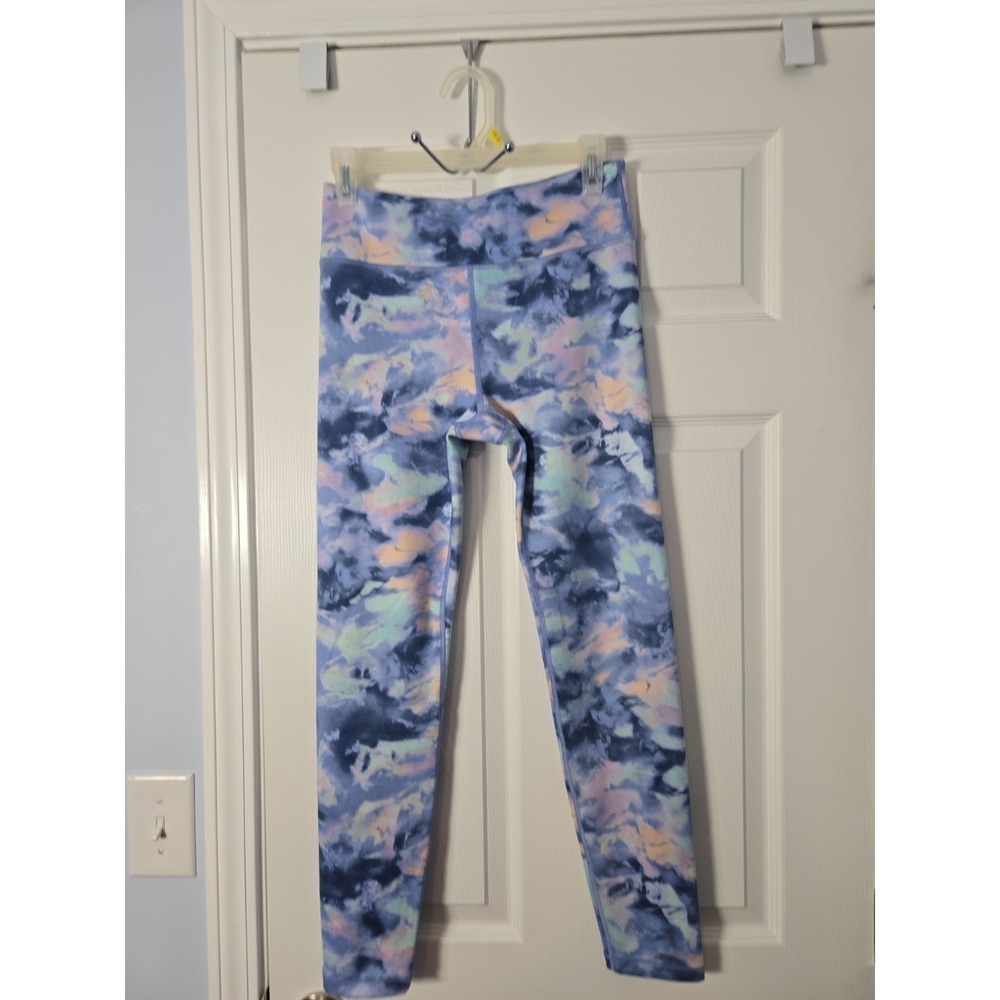 Athleta Girl High Rise Chit Chat Tight Leggings‎ in Blue Cloud Print Size 16/XXL